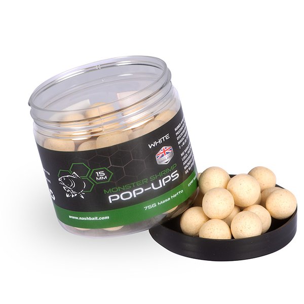 Nash Monster Shrimp Pop Ups White (75g)