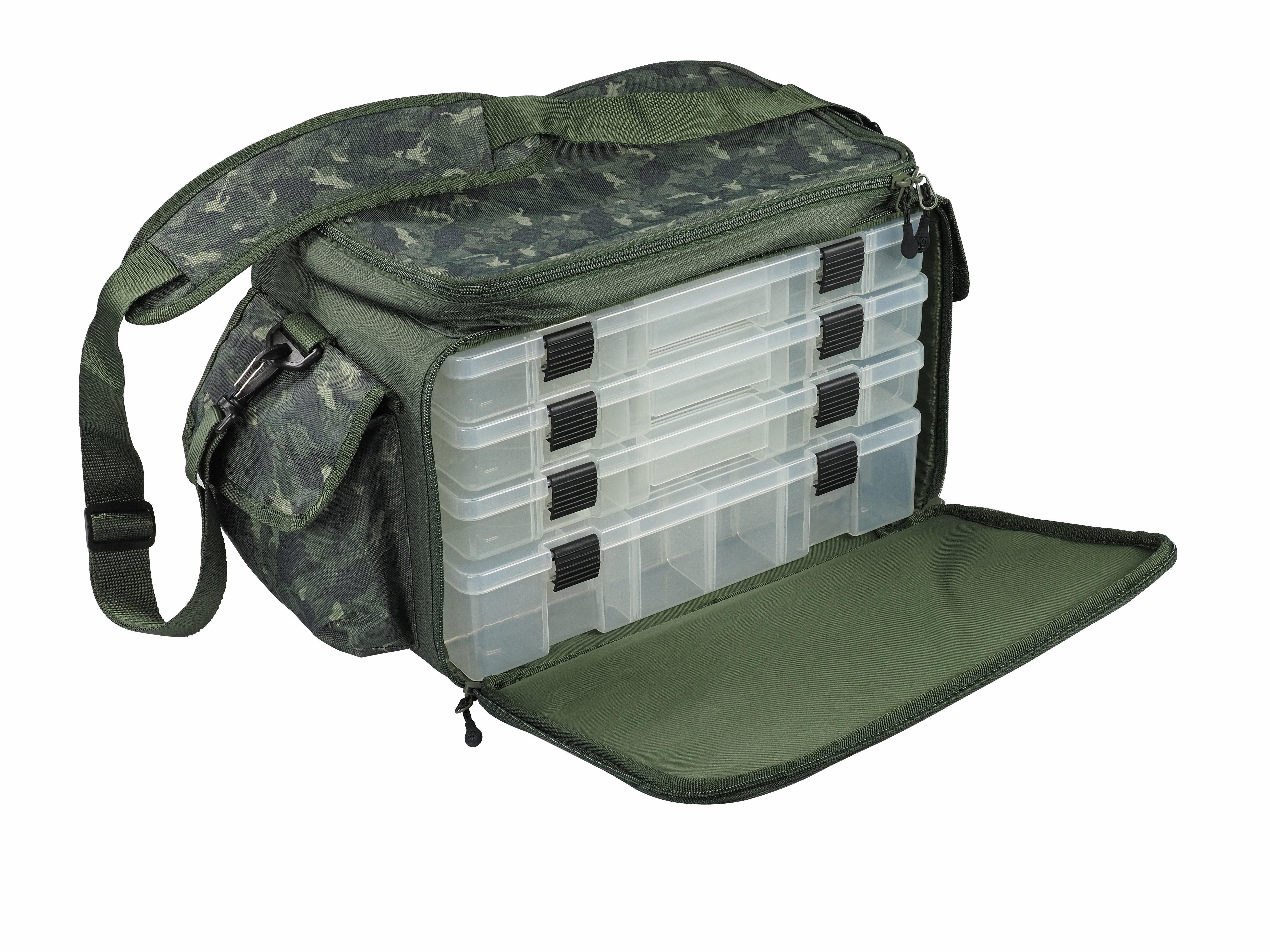 Mitchell MX Camo Stacker Fishing Bag (Incl. Tackle Boxes)