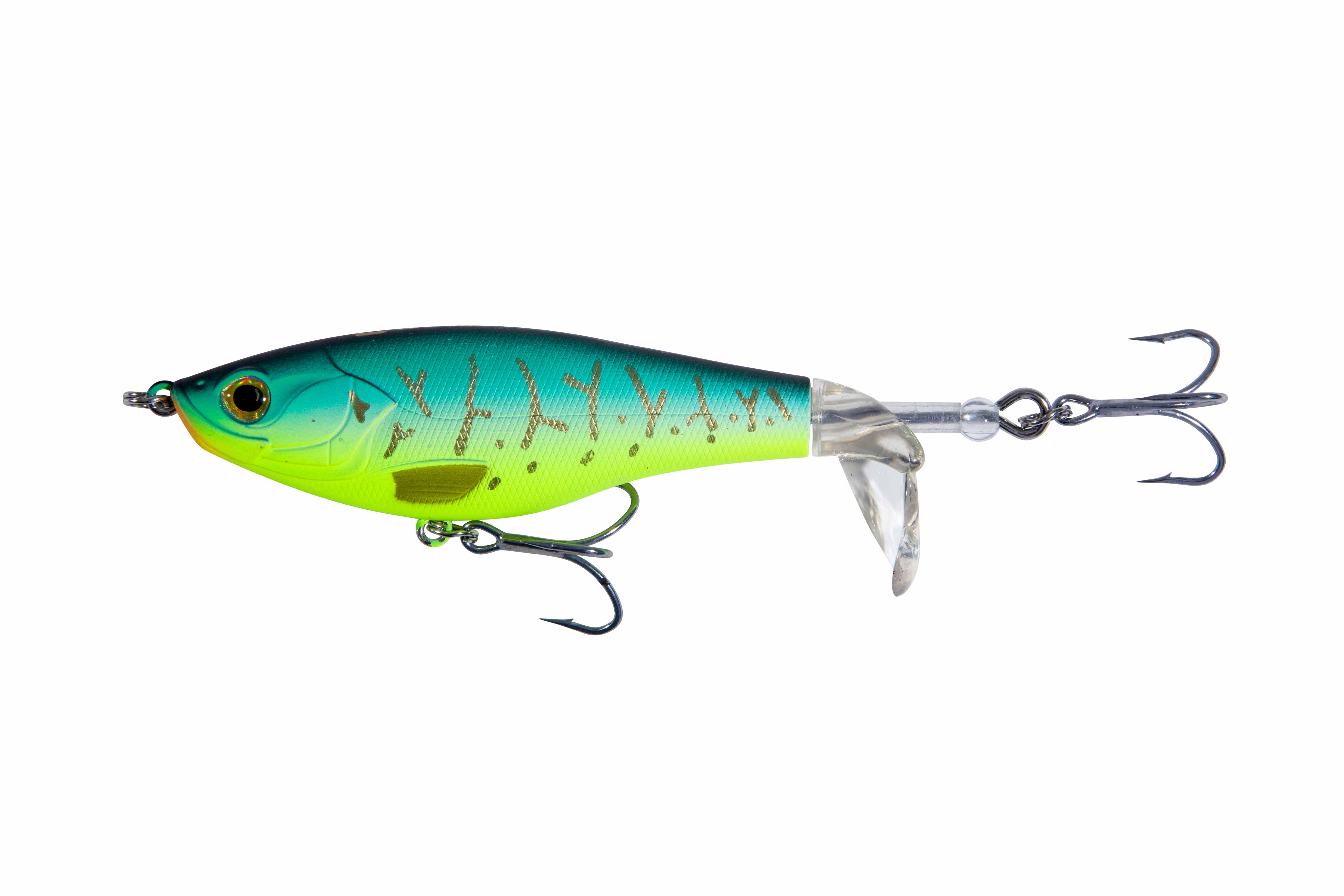 Ultimate X-Prop Surface Lure 11cm (17g) - Chartreuse Tiger