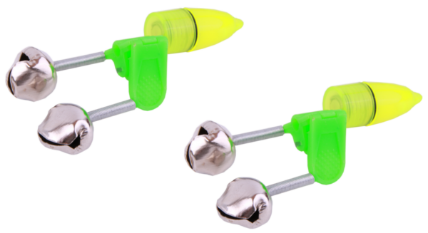 Ultimate Fishing Bell with light, 2 pcs!