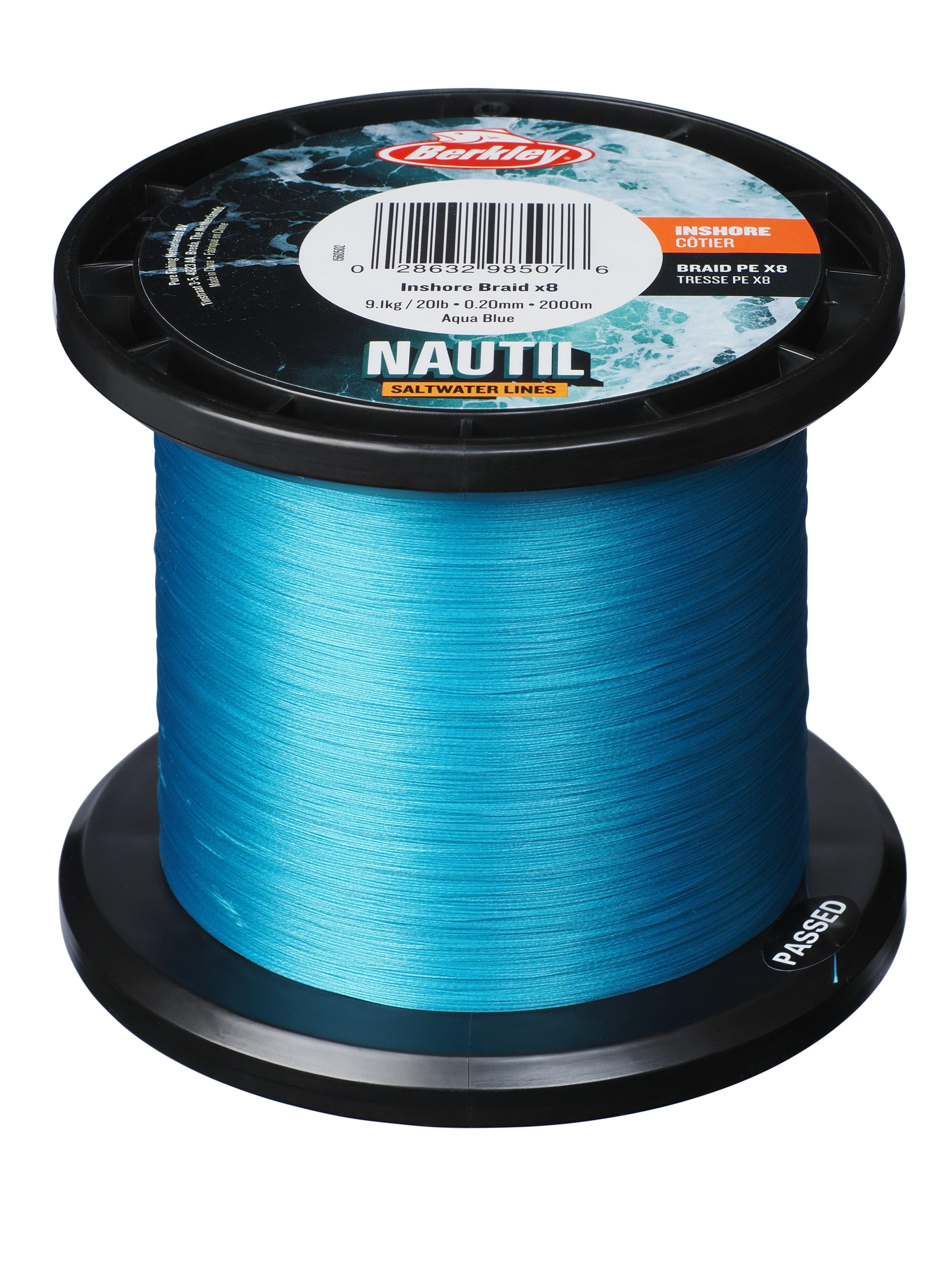 Berkley Nautil Inshore x8 Braided Line Aqua Blue 2000m