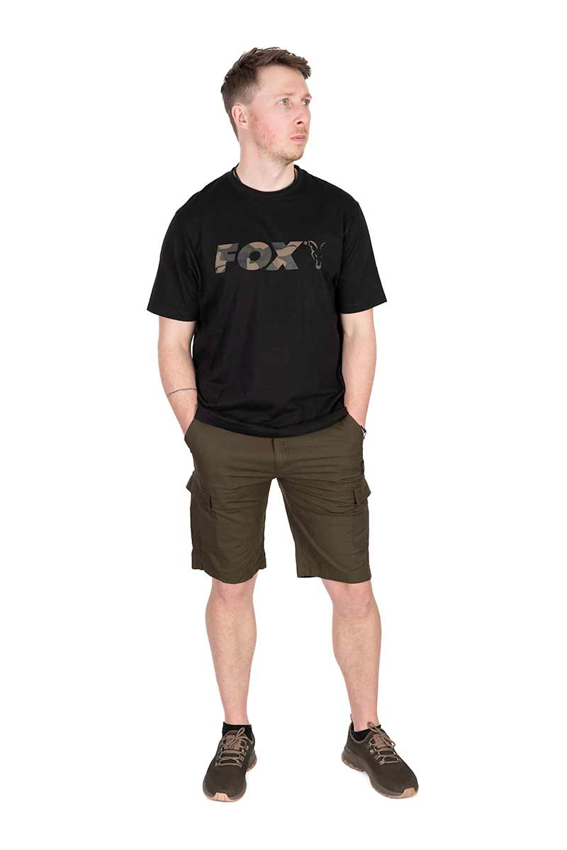 Fox Black Camo Logo T Shirt