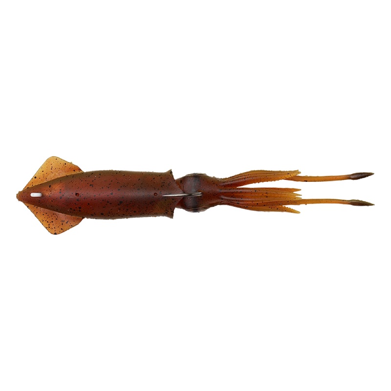 Savage Gear 3D TPE Swim Squid 12,5cm 25gr Sinking (2 pieces) - Red/Brown