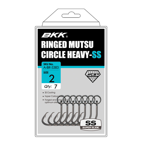 BKK Ringed Mutsu Circle Heavy SS Hooks