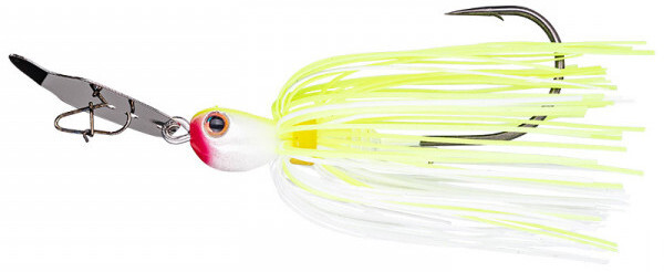 Strike King Thunder Cricket Vibrating Swim Jig - Chartreuse / White