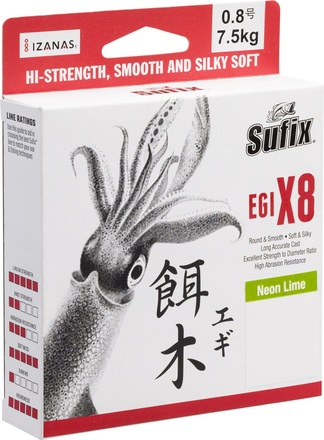 Sufix Egi X8 Braided Line (150m)