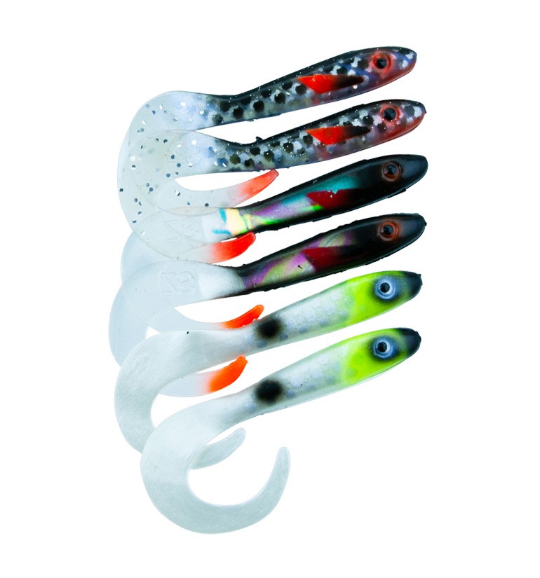 Svartzonker McRubber Tail Shad 11cm Mix Overcast (6 pieces)