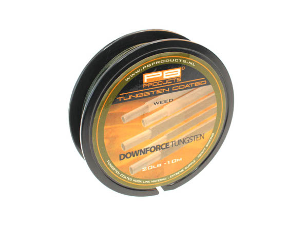 PB Products Downforce Tungsten Coated Hooklink Material 10m (20lb) - Weed