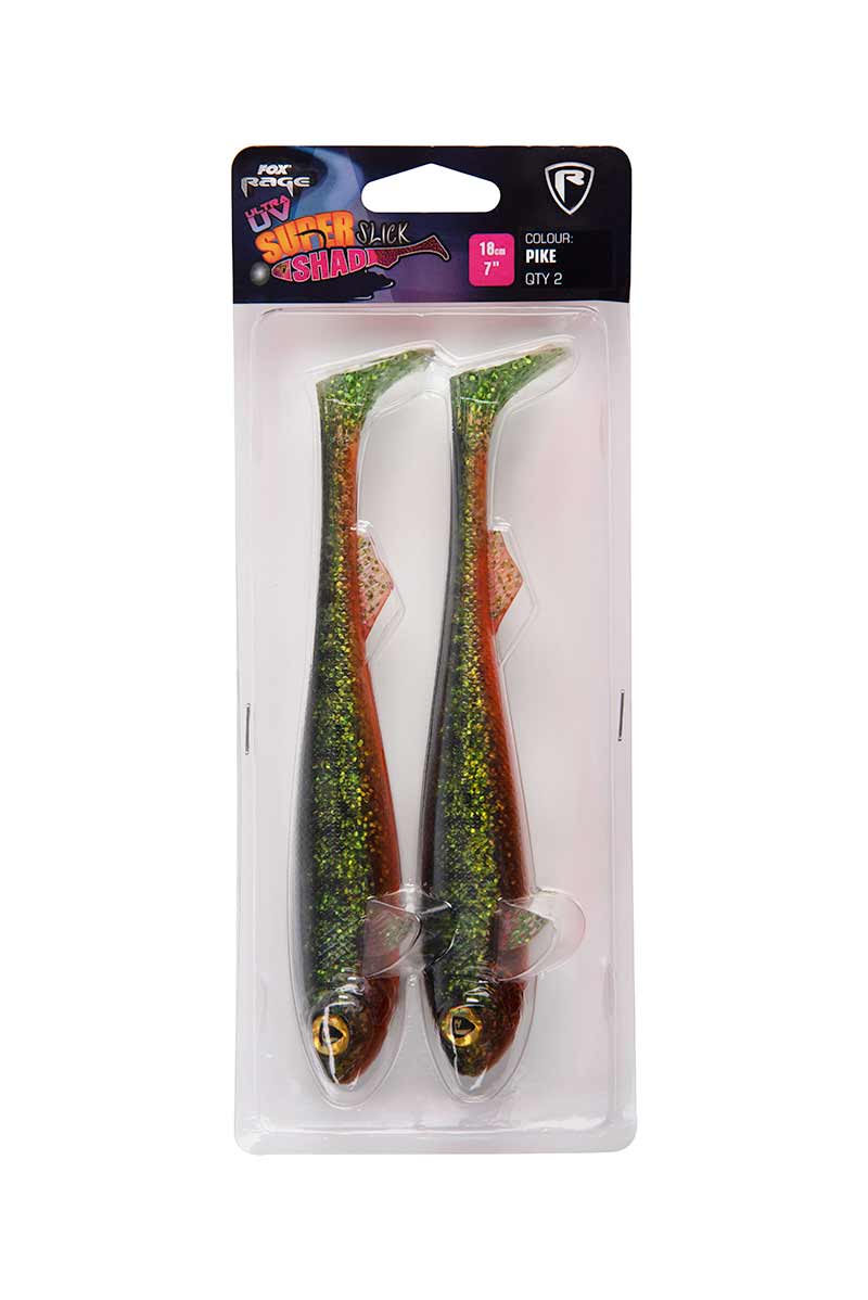 Fox Rage Super Slick Shad 18 cm 2 pcs - UV Pike