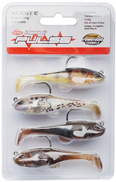 Berkley Pulse Agent E Softbait 4-Pack 8.0cm (14g)