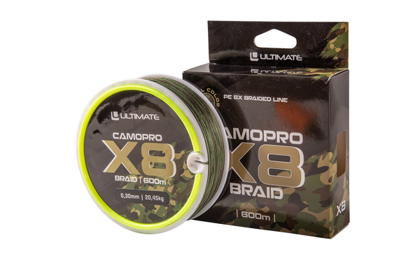 Ultimate Camopro X8 Braided Carp Line (600m)