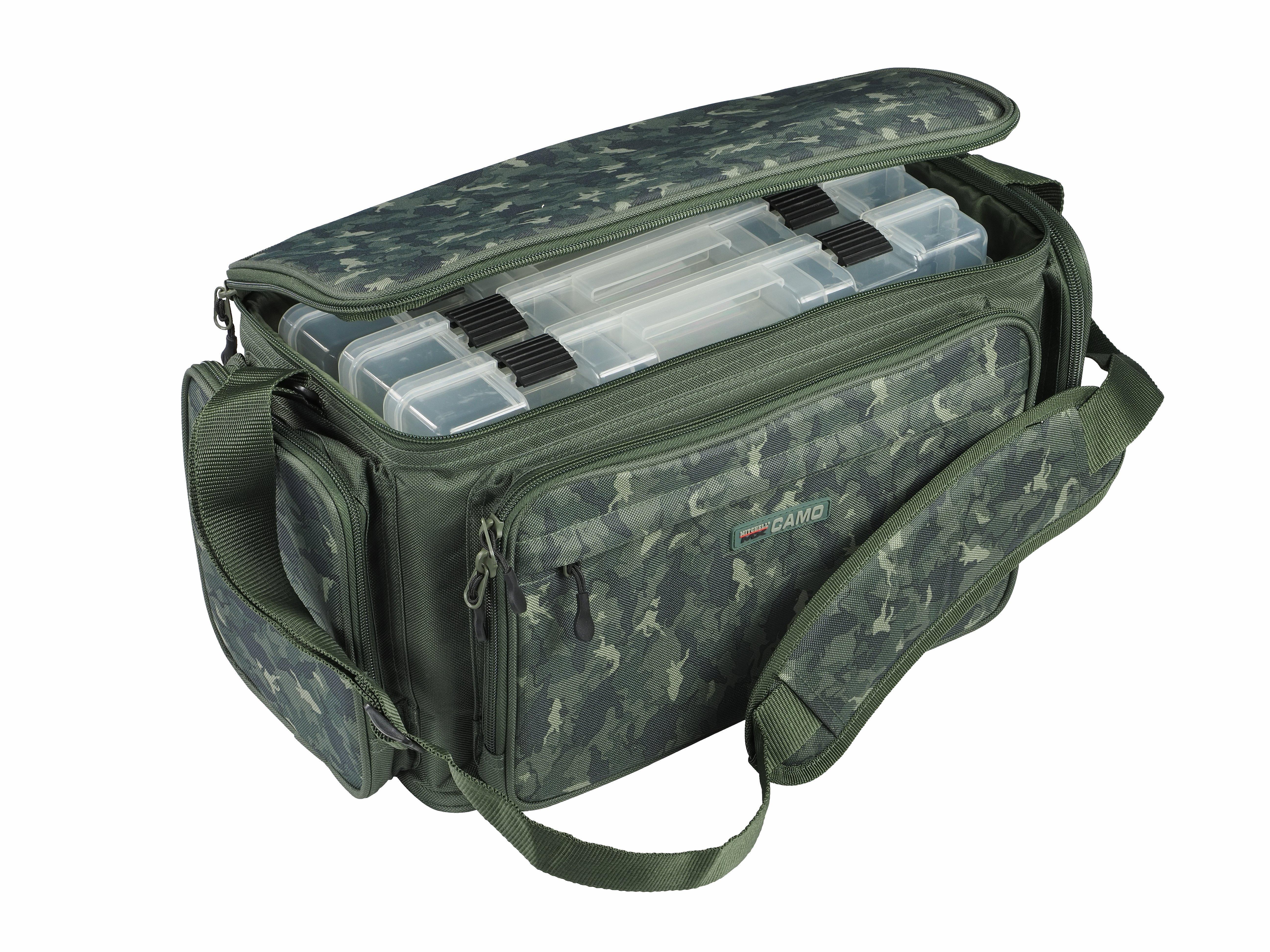 Mitchell MX Camo Tackle Fishing Bag (Incl. Tackle Boxes)