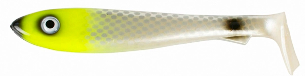 Svartzonker McRubber Shad 23 cm, 2 pcs - C25 - Lemon Head