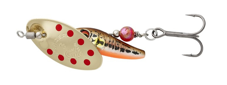 Savage Gear Sticklebait Spinner #2 (7.3g) - Minnow Gold Red