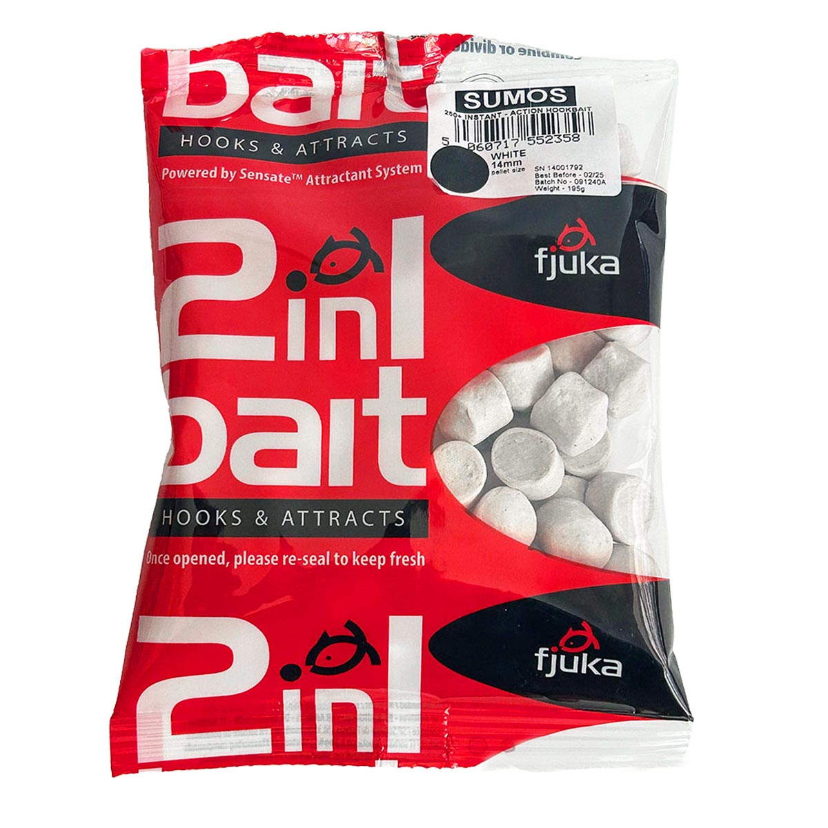 Fjuka Sumos Hookbait 14mm - White