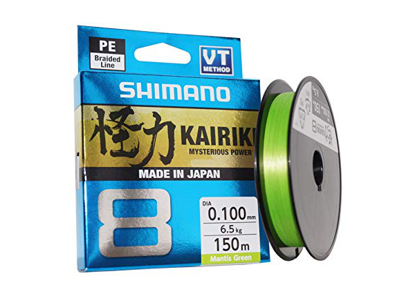 Shimano Kairiki 8 150m Mantis Green 0.200mm/17.1kg