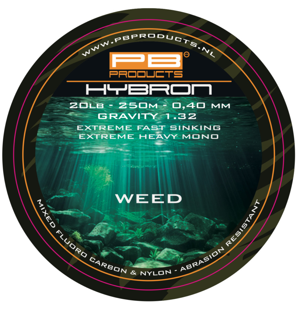 PB Products Hybron Weed 250m Monofilament Main Line