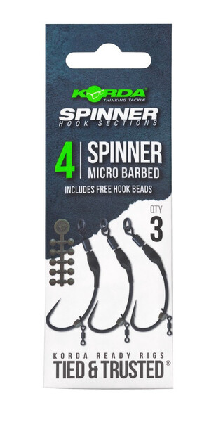 Korda Spinner Hook Sections Barbless