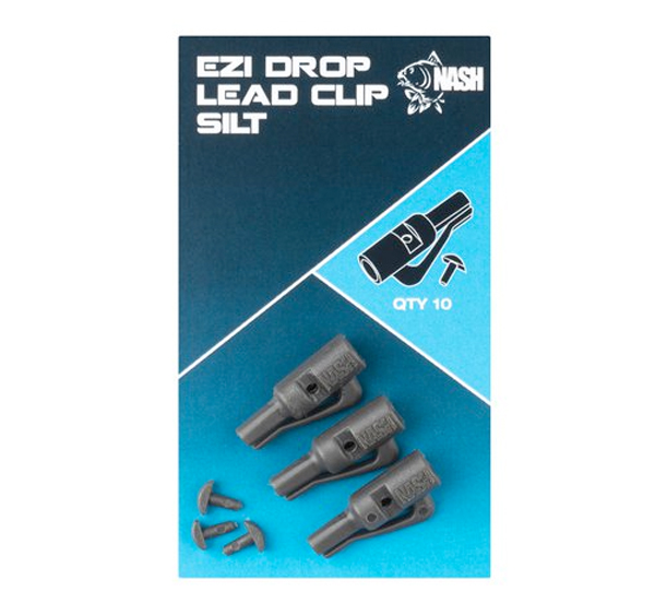 Nash Ezi Drop Lead Clip (10 pieces) - Dark Silt