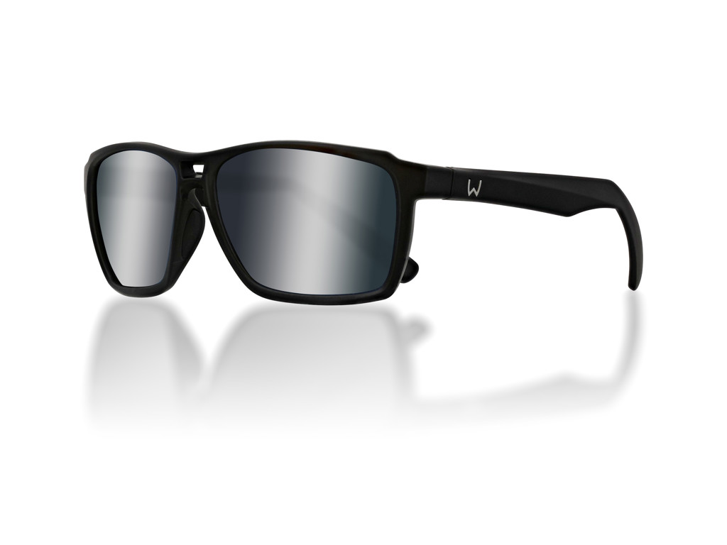 Westin W6 Street 150 Matte Sunglasses - Black - LB Smoke LM Blue White AR Blue