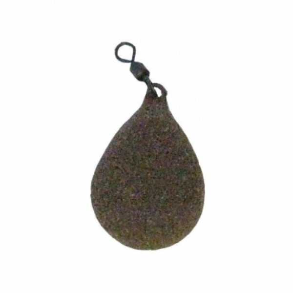 Korda Textured Coated Lead Flat Pear Swivel