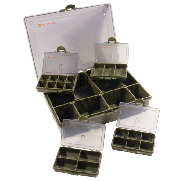 Carp Tacklebox, packed with top carpfishing gear! - Ultimate Adventure 4+1 Tacklebox Medium