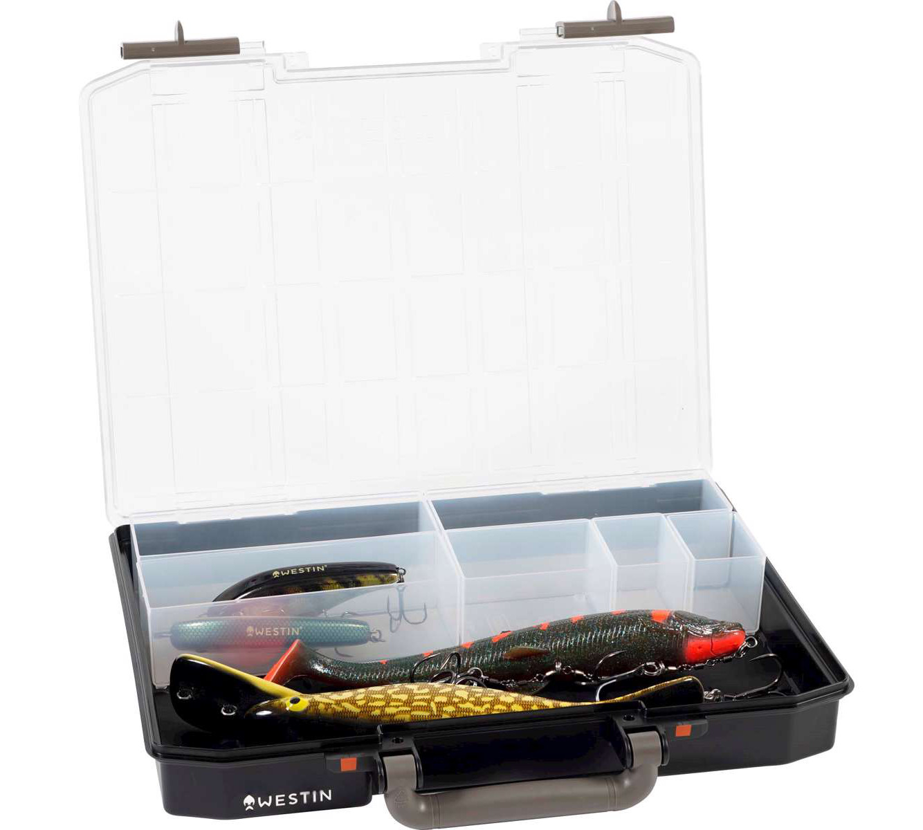 Westin W6 Lure Vault Tacklebox - 5,7x33,7x27,8cm (10 inserts)