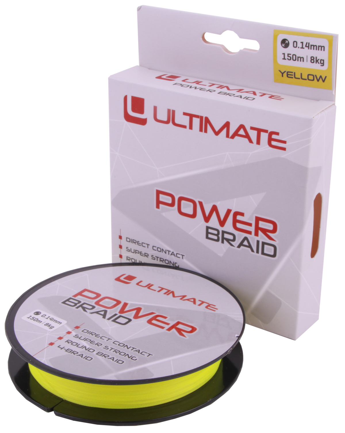 Ultimate Power Braid 0.14mm 8kg 150m Yellow