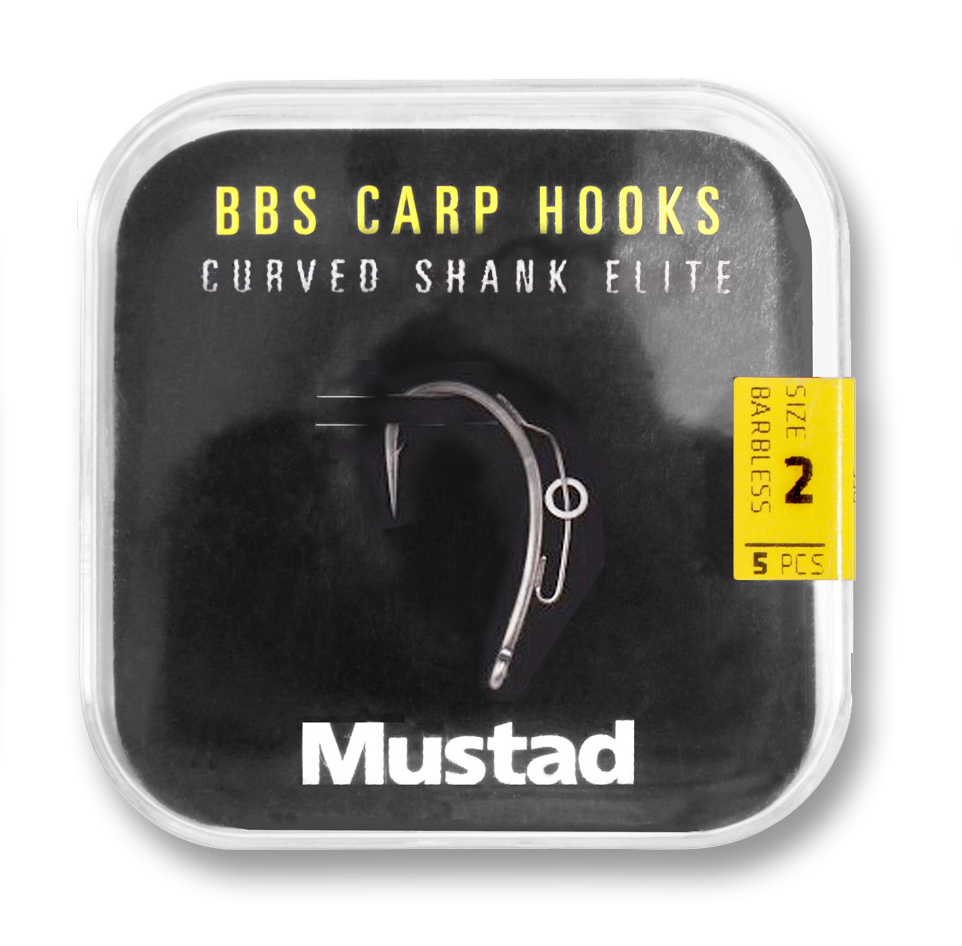 Mustad BBS 30 Carp Hooks Barbless Pack Carp Hook (6 packages + Multi Box)