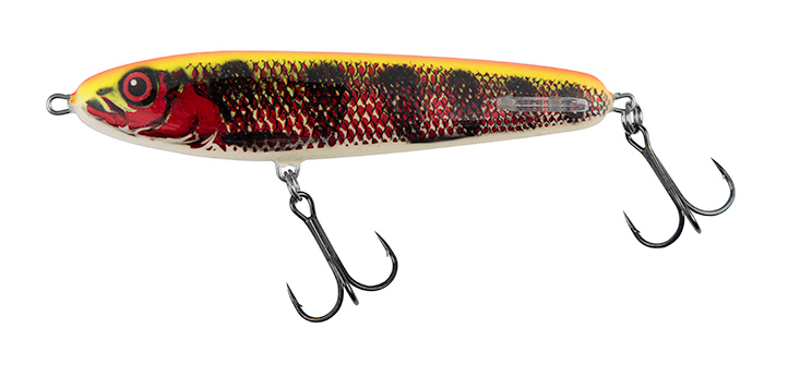 Salmo Sweeper Sinking Jerkbait Holo Red Perch 12cm (34g)