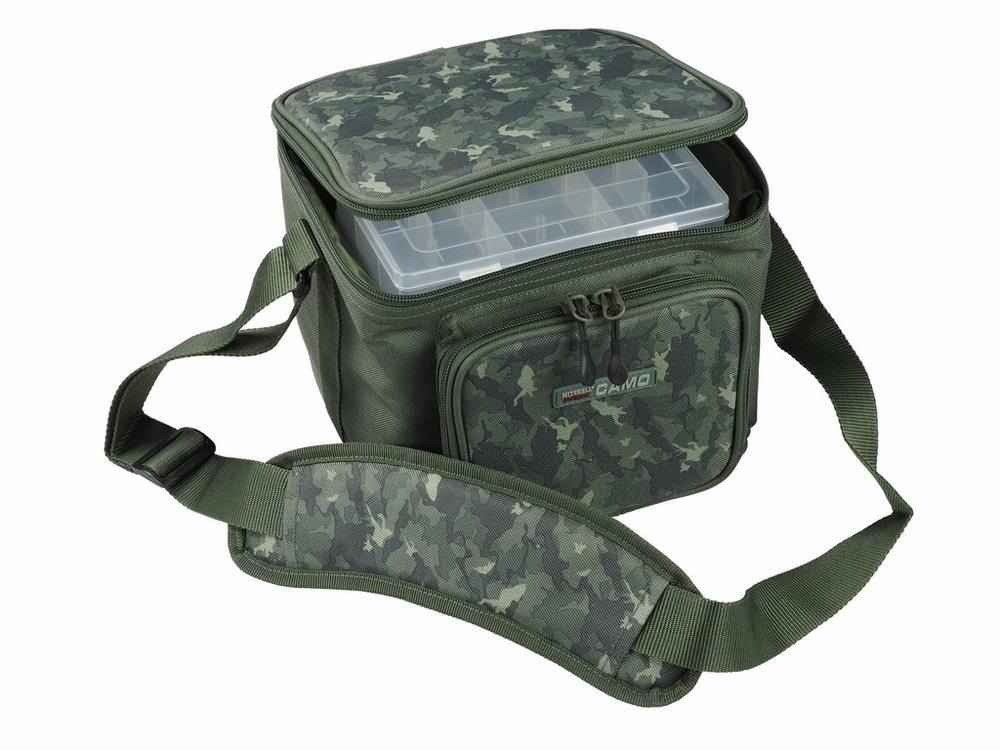 Mitchell MX Camo Tackle Fishing Bag (Incl. Tackle Boxes) Medium (3x  tacklebox)