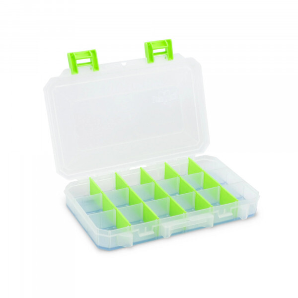 Lure Lock Box Clear/Green TakLogic Ocean Blue Tacklebox - Medium