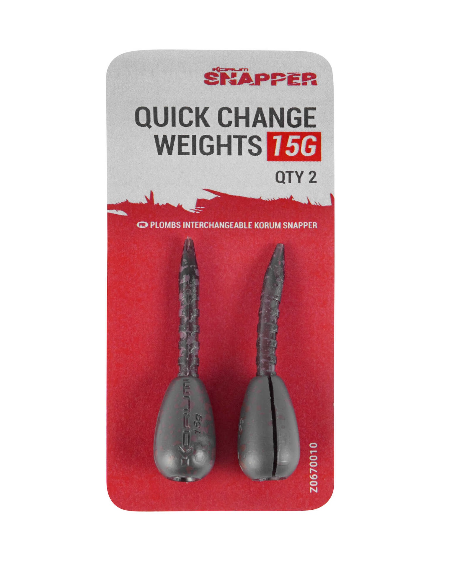 Korum Snapper Quick Change Weights (2 pieces)