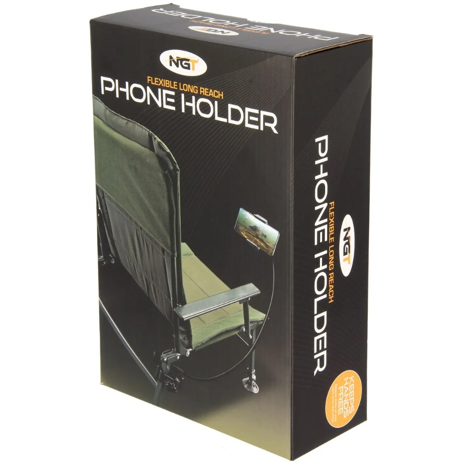 NGT Phone Holder With Chair Adaptor And Flexi Arm