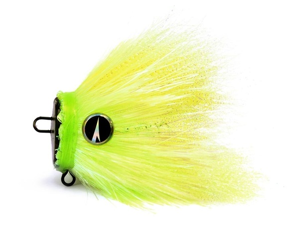 VMC Mustache Rig X1 M Jighead Lead Free 20g - UV Chartreuse