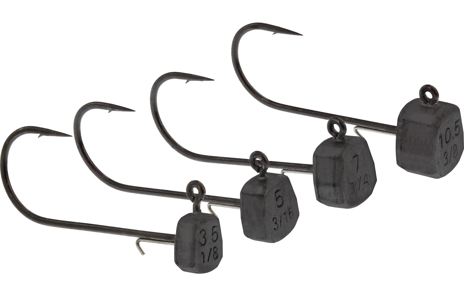 Westin Ned Jig Head Black Nickel Tungsten #1/0 (2 pieces)