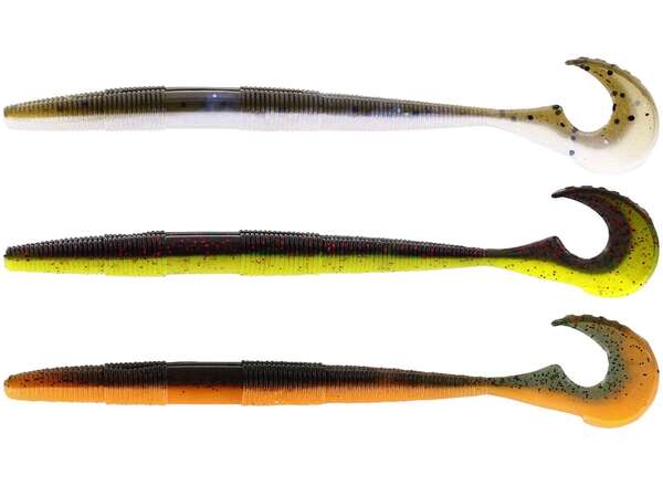 Westin Swimming Worm Shad 13cm (5 pieces) - Dark Water Mix