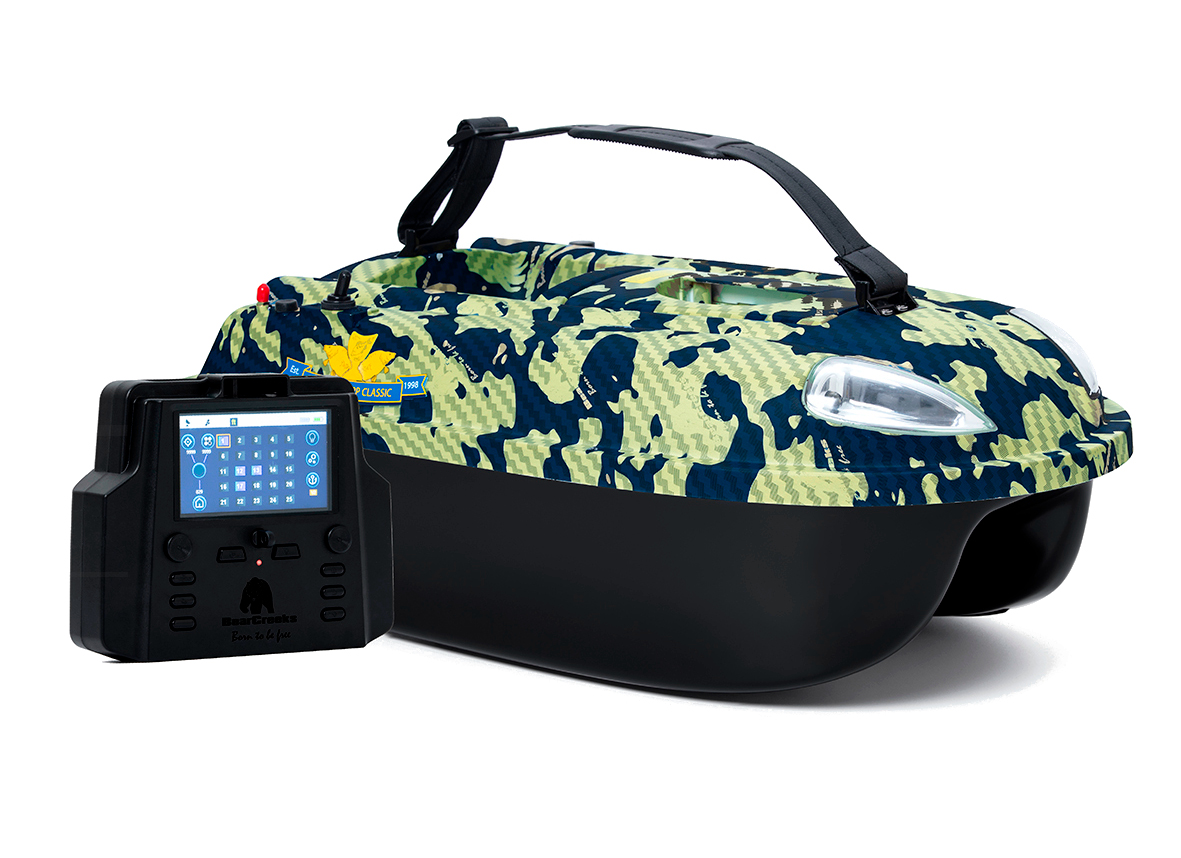 BearCreeks iPilot15 Bait Boat Camo + GPS Autopilot
