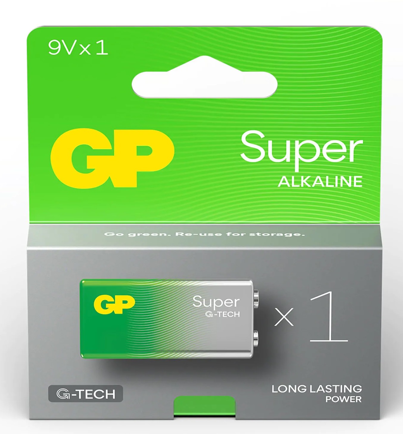 GP Alkaline Batteries - GP Super Alkaline 9V, 1 pc