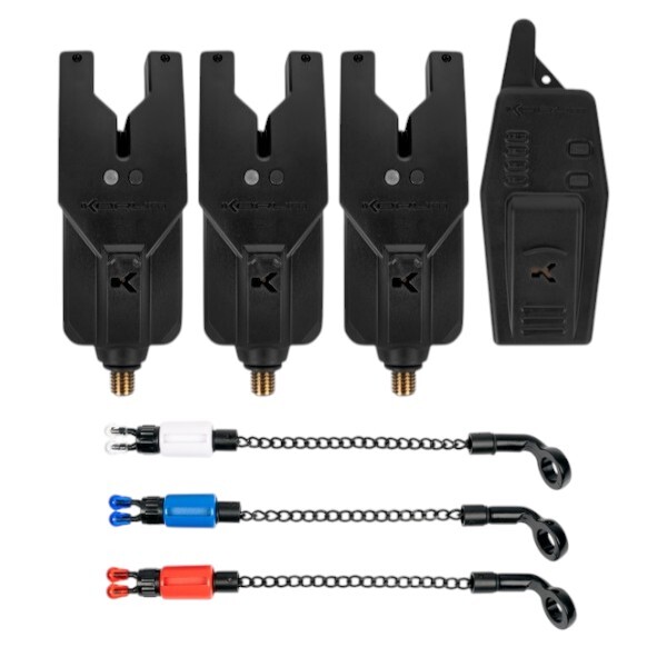 Korum KRI 3 Rod Bite Alarm Set 3+1 (Incl. Swingers)