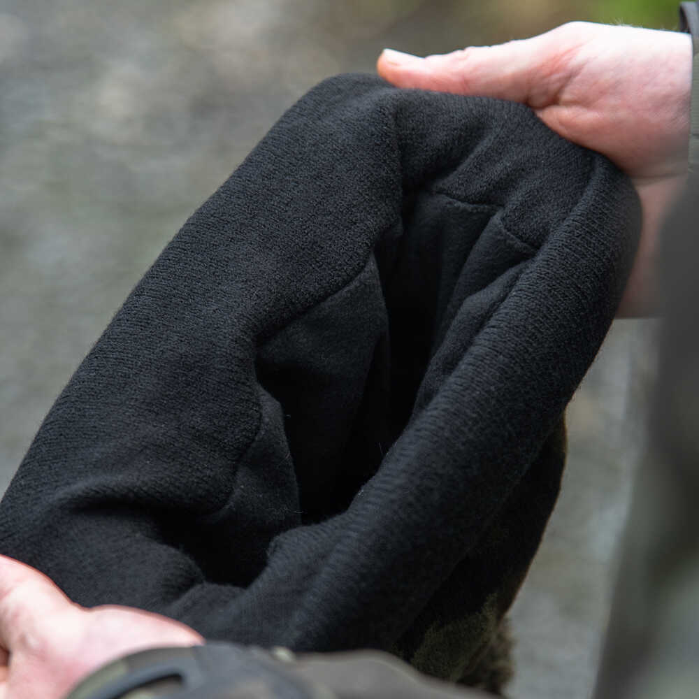 Avid Black And Camo Bobble Hat