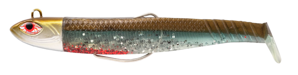 Cinnetic Crafty Candy Shad 10.5cm (25g) (2 pieces) - Bloody Minnow