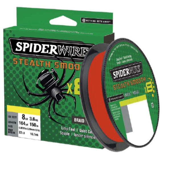 Spiderwire Stealth Smooth 8 Red Braided Line 300m