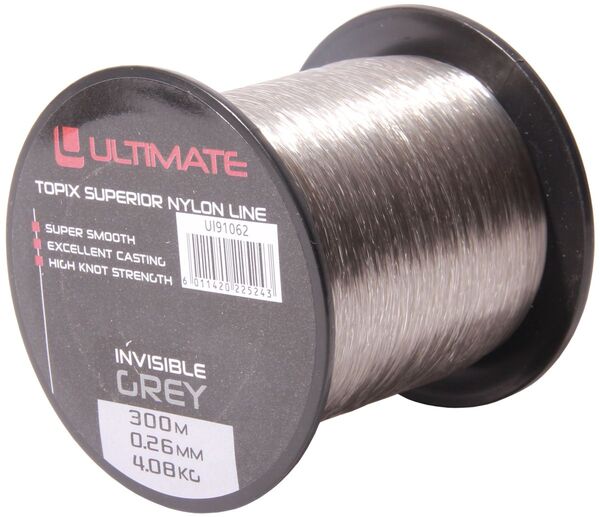 Ultimate Topix Nylon Invisible Grey (300m)