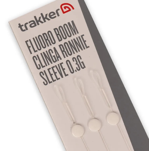 Trakker Fluoro Boom 0.3g Clinga Ronnie Sleeve 13.6kg (19cm) (3 pieces)