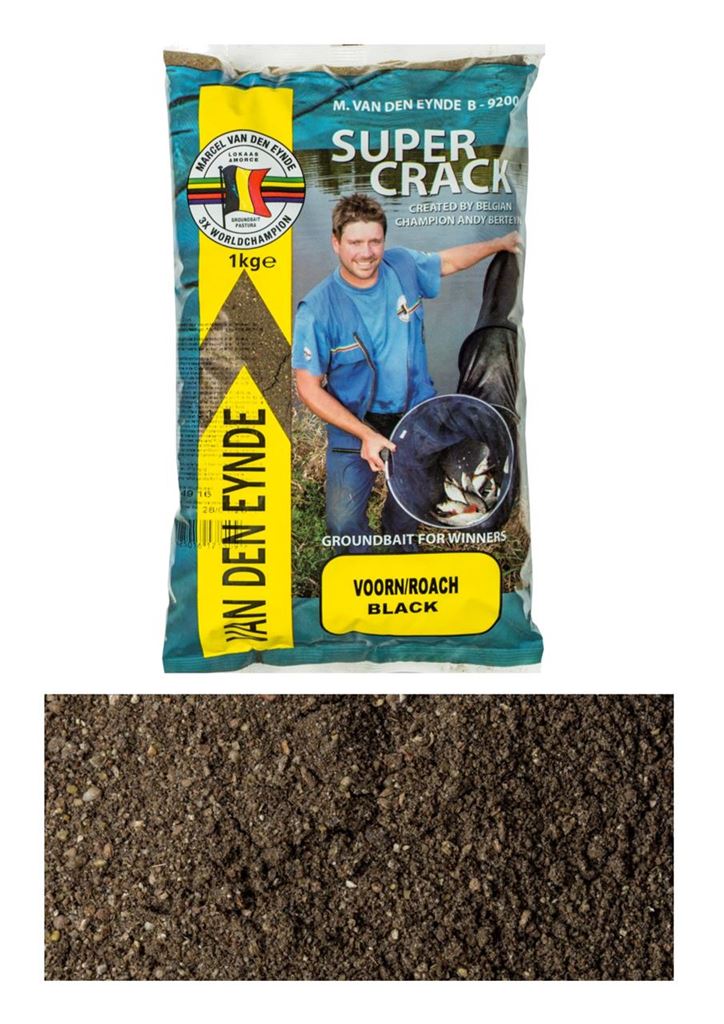 Marcel Van Den Eynde Supercrack Groundbait (1kg) - Voorn Black
