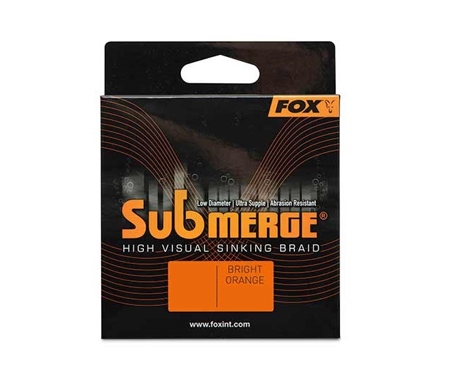 Fox Submerge Orange Sinking Braid Carp Line (300m)