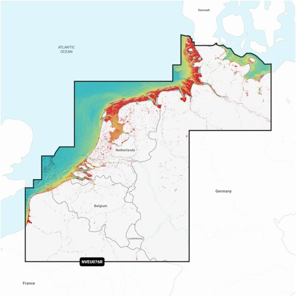 Navionics Vision+ Benelux And Germany West Water Chart