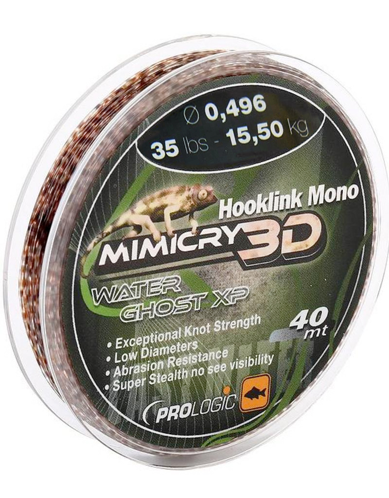 Carp Tacklebox, packed with end-tackle from well-known top brands! - Prologic Hooklink Mono Mirage XP 0.499mm 15.50kg/35lbs 30m