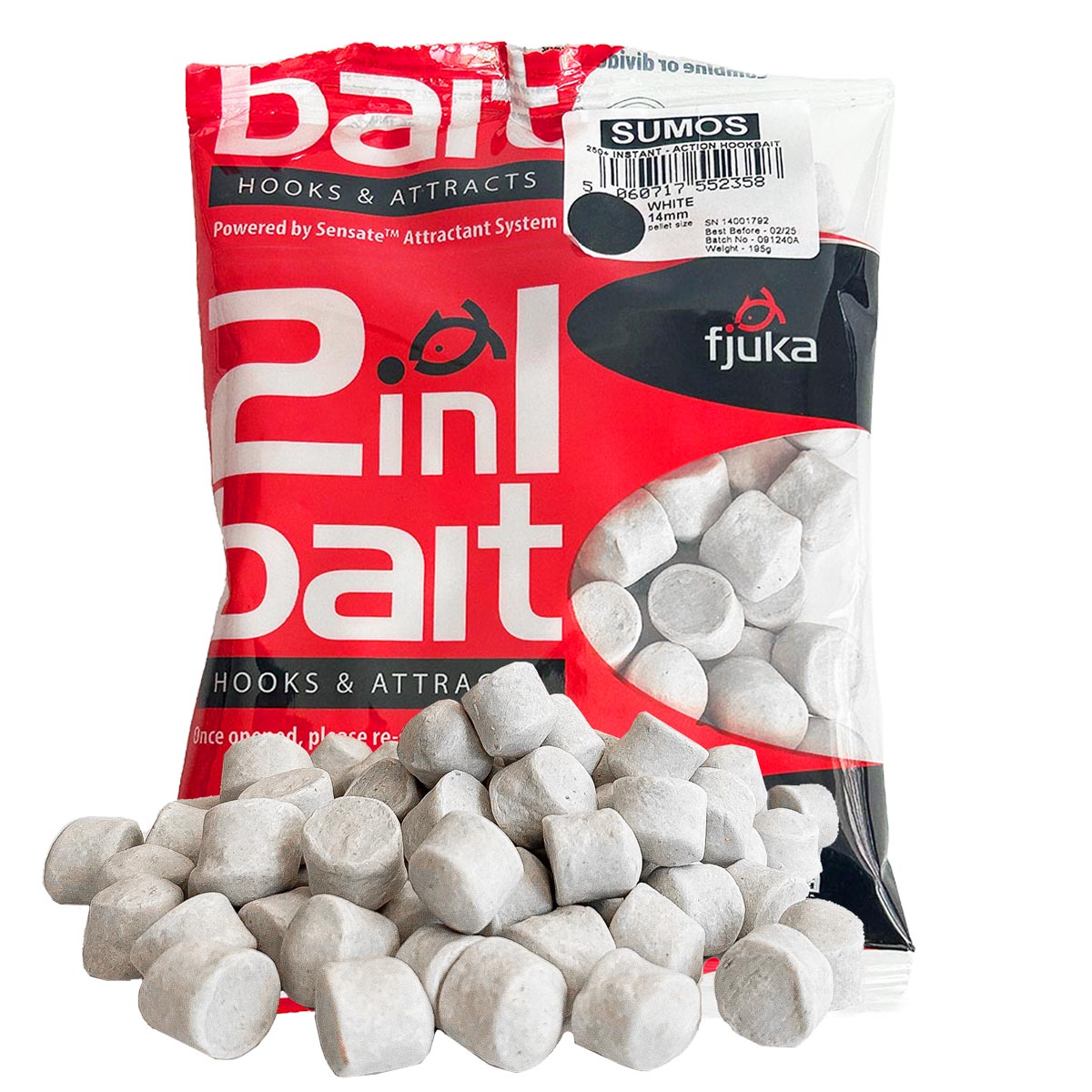 Fjuka Sumos Hookbait 14mm - White